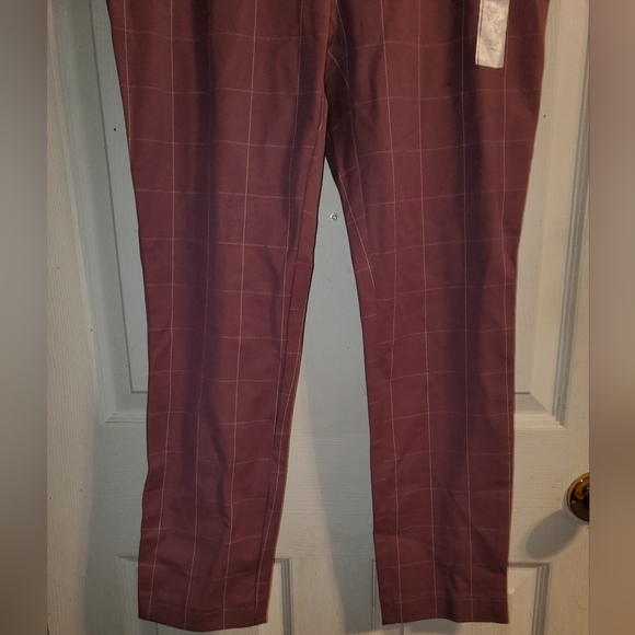 NWT A New Day Side Zip Grid Pattern High Rise Skinny Ankle Pants - Picture 5 of 10